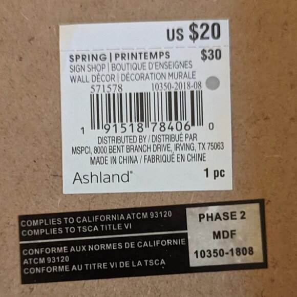 NWT Coffee 'Back to Grind' Chalkboard Grinder Farmhouse Home Wall Decor Ashland - Picture 4 of 4